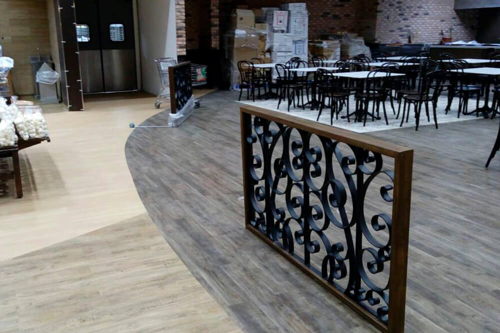 Barandal restaurante.